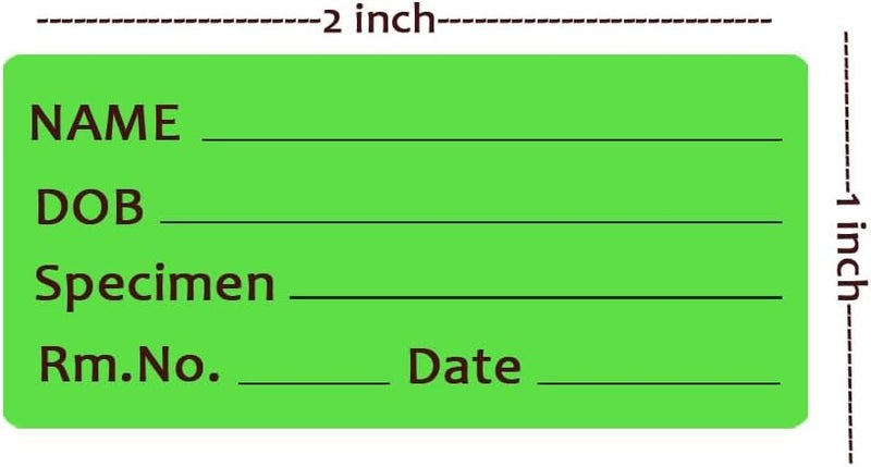 Top label Pathology Labels,2x1 Inches Permanent Paper Label,Pathology Specimen Medical Healthcare Labels,500 Pcs Per Roll - Image 4